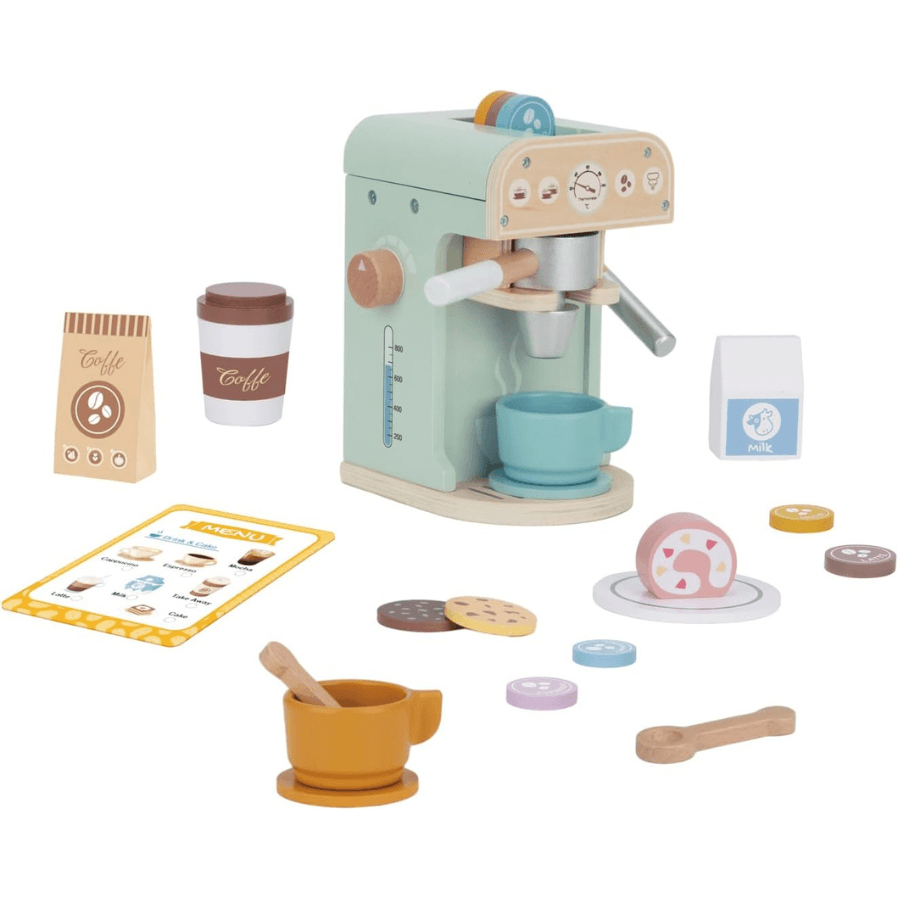 TOOKY TOY Wooden Coffee Shop Set TJ269 – طقم مقهى القهوة الخشبي